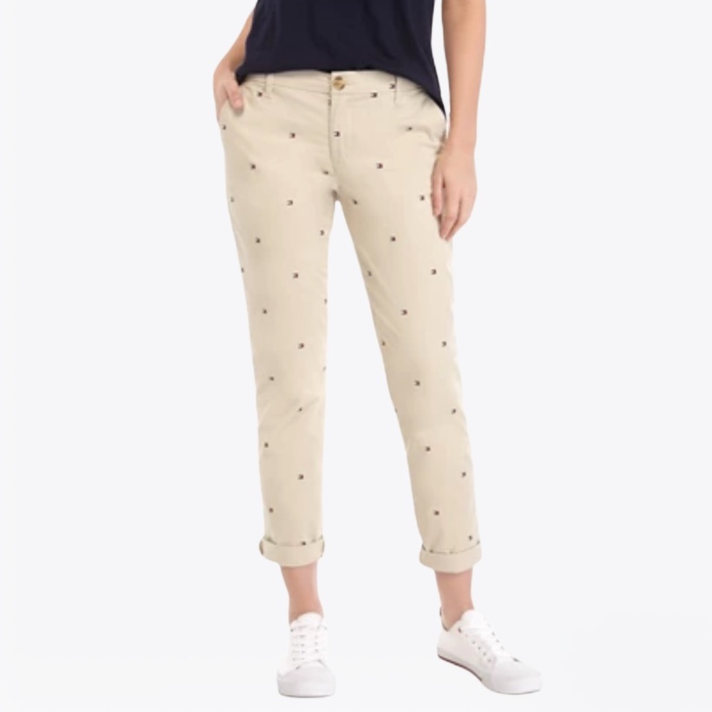 J. Crew Scout 100% Cotton Embroidered Stars Women’s Pants 0/2 - Picture 14 of 14